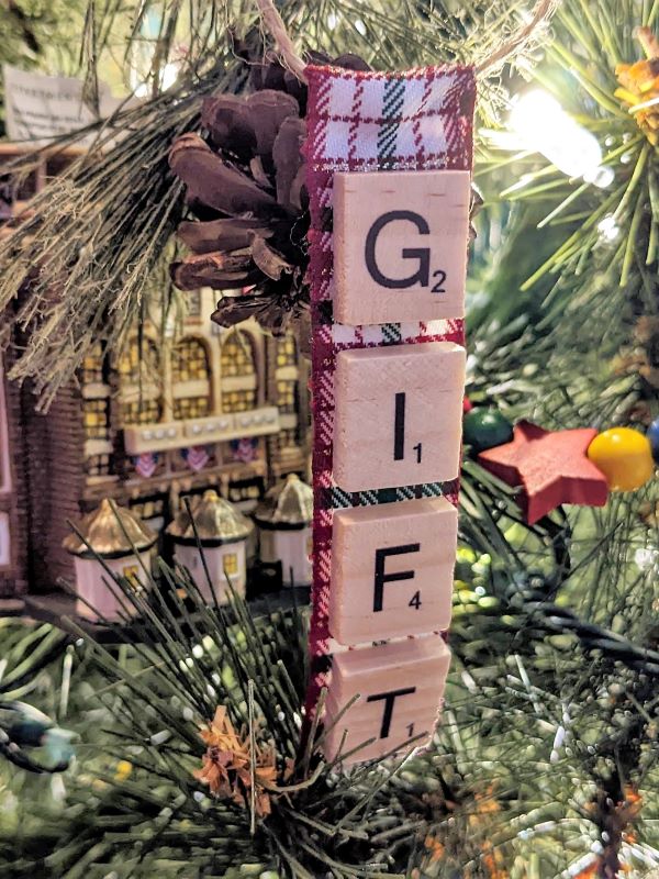 product scrabble ornament gift