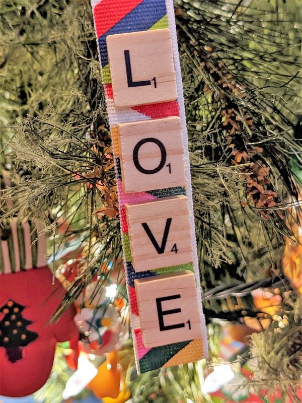 product scrabble ornament love